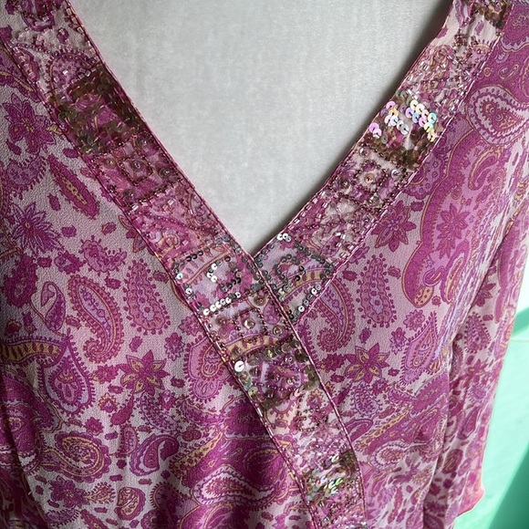 Silk paisley beaded tunic - Picture 3 of 14
